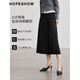 Red sleeves, super nice and exquisite, college-style skirt, new winter women's spliced ​​mid-waist A-line slim pleated skirt, simple gray 0A9 M