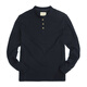 AKCLUBAK Men's New Retro Henry Collar Cotton Bottoming Shirt Simple Casual Long Sleeve T-Shirt Men 2409700 Navy Blue XL