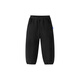 Mini Bala mini parent-child jumping pants for boys and girls autumn and winter fleece trousers black 90001 130