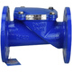 Rubber flap check valve H44X-16Q ductile iron plate flange pipe water pump one-way check valve DN50 100 ductile iron DN250