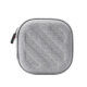 BUBM headphone storage box mobile phone data cable charger bag U disk u shield digital accessories organizing pouch portable protective cover mini box TSU square gray