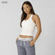LORNA JANE Sports Vest Top Smock Training Wear Sleeveless SCOOP Yoga Fitness Pilates Women's LJ Pearl White S