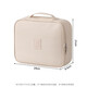Haofanjie Portable Cosmetic Bag for Women 2026 New High-Looking Large Capacity Waterproof Portable Layered Cosmetic Storage Bag Beige Upgraded Three-dimensional DIY Cosmetic Bag