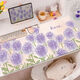 Ye Yu purple butterfly flower mouse pad super large high-value girl wrist guard computer office writing mat table pad RK-3893丨Purple thickened lock edge 57 cm * 33 cm 2MM