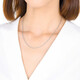Chow Sang Sang Pt950 platinum necklace 71738N priced 45cm 6.4g