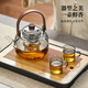 Mingguang teapot glass teapot tea water separation teapot high borosilicate glass kettle glass tea set kung fu teapot