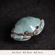 Enshousu ceramic small crab tea pet ornaments Ge Kiln handmade crabs can be raised and played with for tea and creative tea table and tea table decorations Fujiatianxia-Little Crabs-Simple decoration