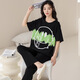 Modal 100% de pijamas de algodón para mujeres Pure Spring de algodón puro y dibujos animados de jóvenes jóvenes puede usar trajes de ropa para el hogar fuera de AM698 m (recomendado 80-100Jin [Jin iguala 0.5 kg])