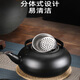 304 stainless steel wine warming kettle, rice wine, hot wine kettle, household scalding wine, shochu, old-fashioned cooking wine and wine warming artifact 1 point 2L304 black wine warming kettle