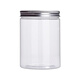 Xinhou plástico sellado botella de plástico botella de alimento vacío de grado miel lata de plástico sellado transparente lata de té botella de separación de la boca ancha 690 ml 10x10 cm (10 paquetes) Cubierta de aluminio