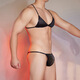 Temptation of desire sexy tight thong men's high elastic three-point style Japanese and Korean style male passion suit gay sexy underwear gay transvestite underwear white top one size