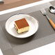 Mengting dining table mat, coffee table mat, anti-scalding mat, PVC western food mat, table mat coaster, 4 pieces 45*30cm 3034