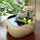 Hanyuntang Chinese-style living room tea room desktop flowing water ornaments circulating water office water system landscape decoration gifts S179-1 Shishi Ruyi desktop flowing water type A