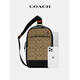 COACHCOACH/Coach men's chest bag travel bag stylish casual shoulder crossbody backpack mini black presbyopic CL412 QBMI5