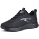 Mengxi zapatos de primavera y otoño zapatos para hombres en verano transpirable y anciano zapatos deportivos casuales de malla calzado negro zapatos de tela zapatos de tela para hombres A15-6621 negro (primavera y otoño) 45