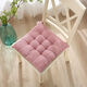 Yingzhuer thickened cushion office four seasons student classroom female stool floor mat butt cushion strap sedentary chair cushion corduroy square Barbie pink 30*30cm
