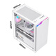 Patriot JV13 MATX side-transparent acrylic 240 water-cooled desktop host desktop computer case white + RGB colorful fan*3