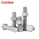 Creaby hot-dip galvanized external hexagonal bolts and nuts set 8.8 grade hot-dip galvanized screws and nuts combination fasteners M18x70 2 sets