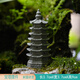 Benxinnong micro landscape small stone pavilion ornaments gardening rockery bonsai fish tank landscaping decoration stone pagoda pagoda pavilion tree pagoda ornaments