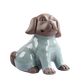 Bamboo celadon cute puppy tea pet ornaments tea set accessories creative ceramic handmade zodiac cute dog tea table decoration can be raised Xiaowangcai-Ge Kiln