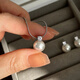 Fat Donglai same style 18k gold akoya pearl pendant natural sea water princess style 9-10mm silver accessories 7-8mm x 45cm