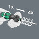 WERA 816RA 826T 813R 817R FAST DEALDRIR RANIGE 4X СКОРОСТЬ ПЕРЕКТА ОТВЕРКА 050 050 05057480001 (826T) Квартиральная скорость быстро