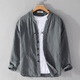 withMNW Hong Kong fashion brand national trend men's clothing ramie long-sleeved cotton linen shirt men's retro stand collar casual linen shirt men's jacket 9905 khaki M (100-115 Jin [Jin equals 0.5 kg])