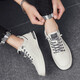 Changxiang Huili Men's Shoes Autumn 2025 Men's Running Versatile Shoes Men's Leather Light Casual Leather Shoes Non-Slip Sports Sneakers Men's White 40