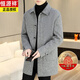 Hengyuanxiang twill goose down lining wool double-sided woolen coat men's mid-length wool coat autumn and winter thickened dark coffee (70% sheep wool + goose down lining) 2XL 150~165Jin Jin equals 0.5 kg