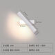Yaotian Bedroom Bedside Wall Lamp Modern Simple Living Room Background Wall Study Track Creative Rotating Lamp White 40cm Warm Light