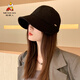 Scarecrow Hat Women's Autumn and Winter New Versatile Fashion Fisherman Hat Showing Face Small Big Brim Casual Peaked Hat Universal for All Seasons Black One Size Adjustable