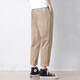 Pantalon décontracté juif pour hommes de la soie lâche en été masculine Sports directs pantalon neuf points pour hommes de style coréen conique pour hommes 9904 kaki profond + 9904 ciment gris m