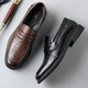 Zapatos de cuero de cartelo para hombres tapa de pie suave zapatos casuales de negocios