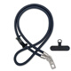 ALittleFlower mobile phone lanyard halter neck cross-body bold jewelry shell outdoor anti-theft rope sports travel mountaineering camera mobile phone chain strap rope suitable for Apple 17 Huawei dark gray long