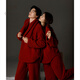 Yuenei red pajamas wedding newlyweds suit autumn and winter coral velvet thickened home clothes for men and women zodiac year 88627 lucky red with scarf men's L (male 110-140 Jin Jin equals 0.5 kg / female 110-120 Jin Jin equals 0.5 kg)