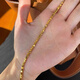 Jianyingsi 24k gold color sugar cube bracelet for women 9999 plain gold bouncy bracelet shiny sand gold broken gold 18K gold plated broken gold bracelet