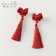 David Bella girls Hanfu red hairpin baby tassel hairpin children's clip girl