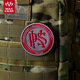 MAXGEARPSK embroidered patch outdoor tactical armband four-corner badge personalized identification badge backpack accessories red gray
