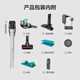 Philips vacuum cleaner household high suction wireless vacuum cleaner suction and mopping all-in-one 60-minute long battery life mite removal device bed treasure cleaning machine multi-function vacuum cleaner XC5141/01 XC5141/01