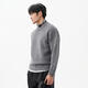 LEZORA Nostalgic Thick Needle Mother Brand 560g Superfine Merino Wool Anti-pilling Thick Sweater for Men Gray XL