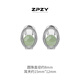 QPQK new Chinese style Hetian jade ear clips for women without piercings and temperament earrings 2025 new hot style high-end women's sterling silver earrings sapphire ear clips