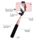 ROCK wire-controlled selfie stick, large mirror selfie artifact, mini portable fast-hand Douyin/Internet celebrity live photo taking Apple Honor Xiaomi OPPO/ViVO universal rose gold