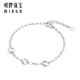 Ming brand jewelry platinum bracelet Pt950 platinum edge bracelet gift for women BFK0054 chain length about 16+2.5 cm, about 3.44 grams