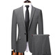 SUSTYLE luxury high-end brand men's high-end suit suit men's new business professional formal suit dress gray gift box XL 175
