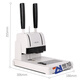 Deli 3888 Machine de liaison Financial Comptabilité Verger fichier de poinçonnage Machine de tuyau de rivetage à fusion à chaud Small Small 33669S GB301 Machine de liaison + 100 tube de rivet + 1 couteau de forage