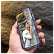 Xinni convient au c coérophe de téléphone mobile Ronaldo Gesture Apple 16pro / 14/13/12/11/15Promax / Anti-Fall 7p / xs Mobile Phone Color Color Silver Cherry Blossom Powder-Cy673c Ronaldo Mobile Phone Gesture Apple 14pro