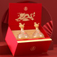 Produced by Wuliangye Co., Ltd. Jinzhiyuye Luzhou-flavor liquor 52% 500ml*2 bottles gift box extra large gift box