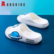 ABC KIDS儿童凉拖鞋男童室内洗澡宝宝家居女童太空一字拖8541米白36-37