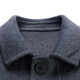 MONTAGUT imported double-sided cashmere coat for middle-aged dad autumn and winter short lapel jacket woolen woolen casual coat black M size 170 (recommended 100-120 Jin Jin equals 0.5 kg)