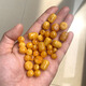 Fat Donglai's same beeswax natural old barrel beads loose beads single bead drum beads old-style amber bracelet diameter 9 mm thick 8 mm (bulging beads)